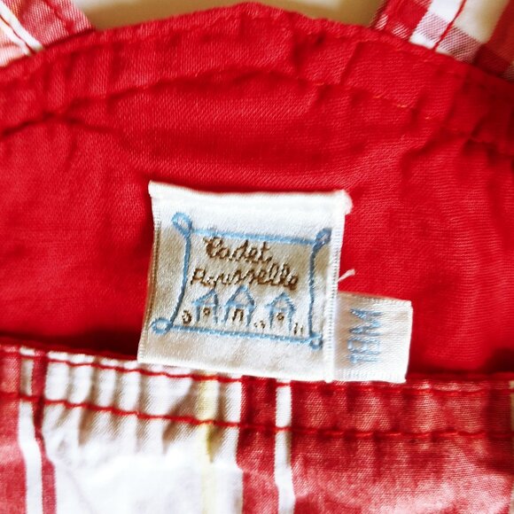 Cadet Rousselle Multiple Pockets Plaid Shortalls 18 Months - Picture 9 of 10